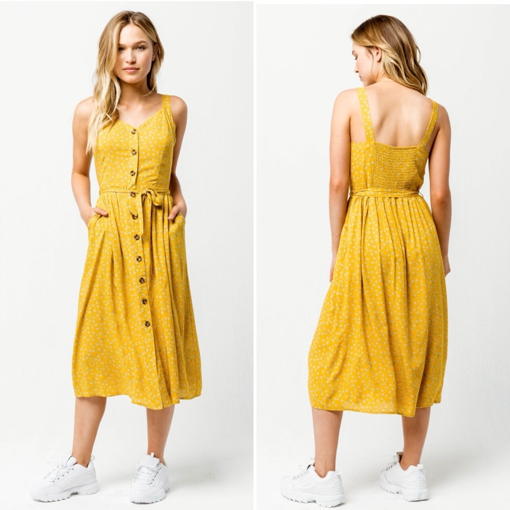 Coco & Jaimeson Floral Midi Dress Cottagecore - XS